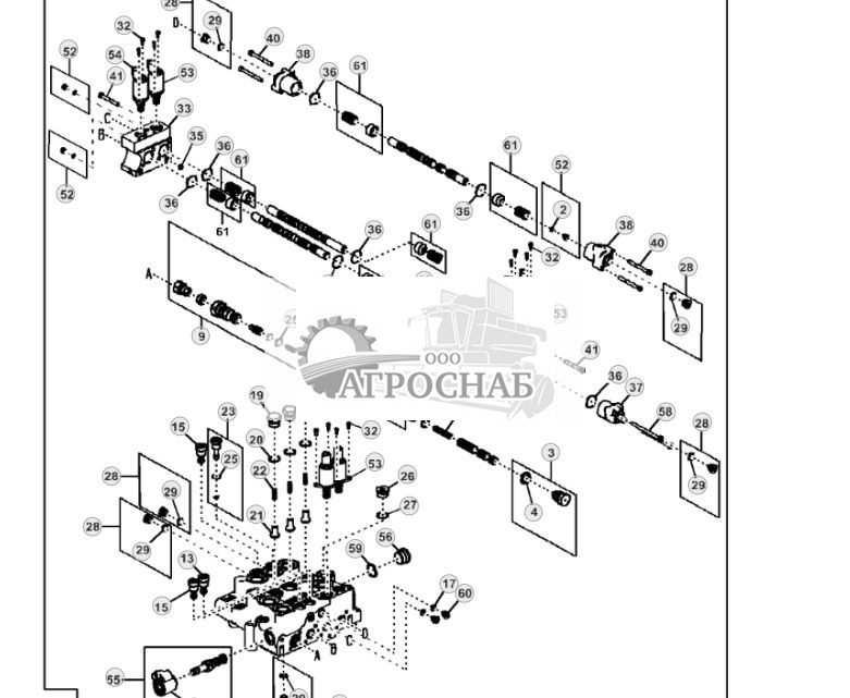 Компоненты регулирующего клапана погрузчика (электрогидравлические органы управления) - ST2529 208.jpg